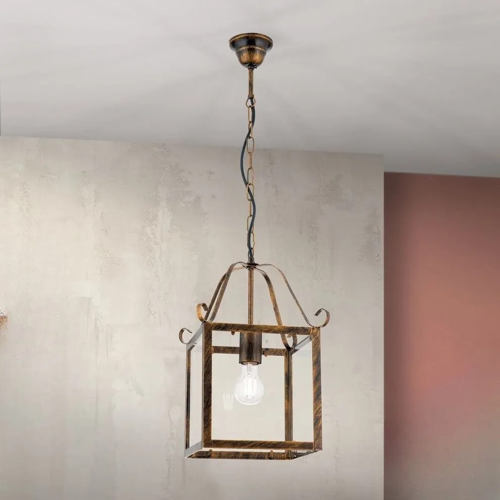 Pendul design rustic Frano Latern HL 6-1533/1 Antik/gold OR