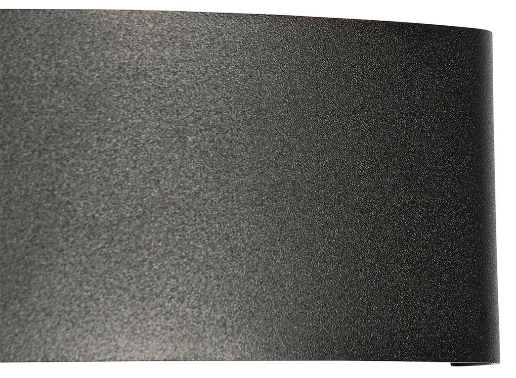 Aplică de perete exterioară neagră cu LED 6 lumini IP54 - Silly
