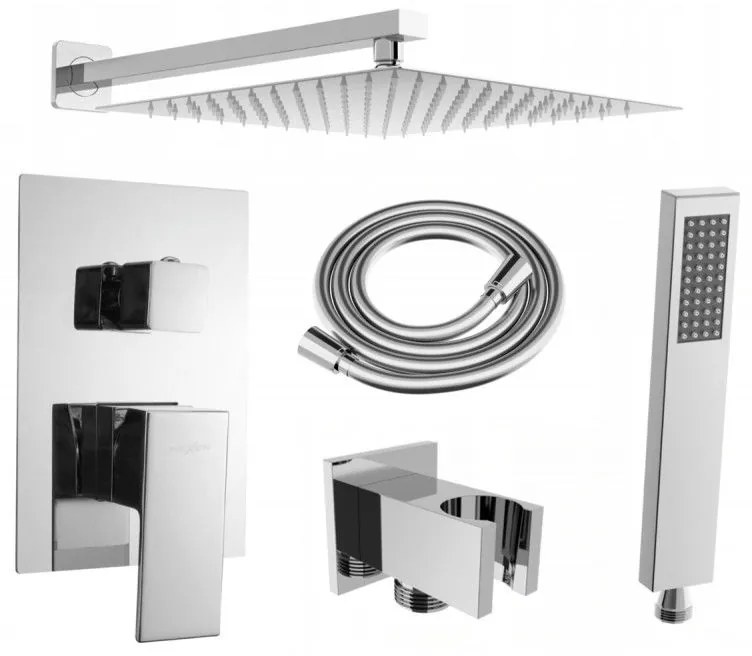 Set de duș de perete Mexen Uno DR02, crom - 71435DR02-00