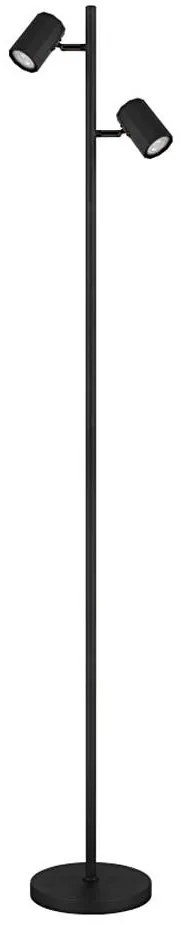 Lampadar Globo 57918SB JAMES 2xGU10/5W/230V negru