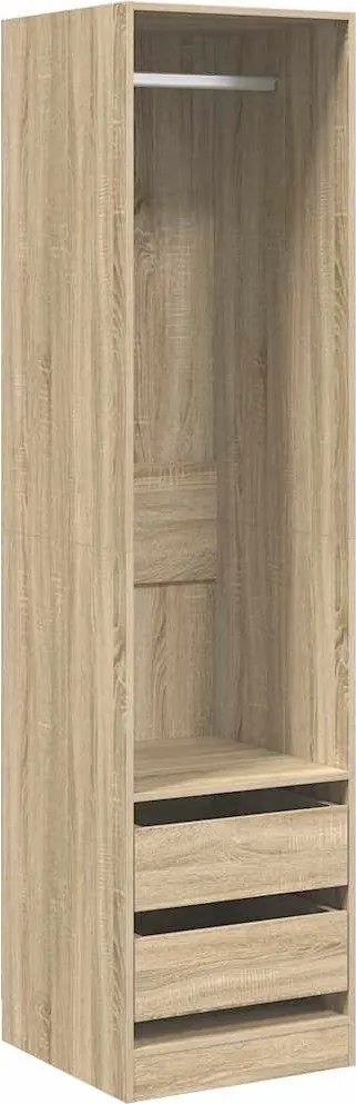 vidaXL Șifonier cu sertare stejar sonoma, 50x50x200 cm, lemn prelucrat