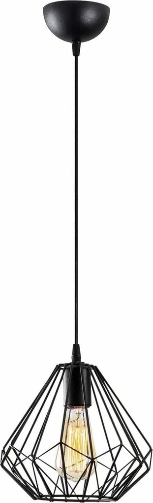 Lustra 704-S, negru, metal, 23x37-117 cm