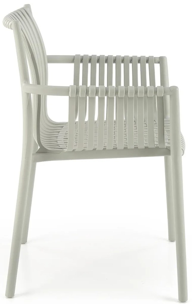 Scaun din plastic gri K492