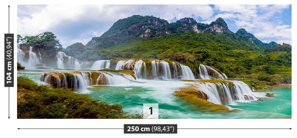 Fototapet Ban Gioc Cascada