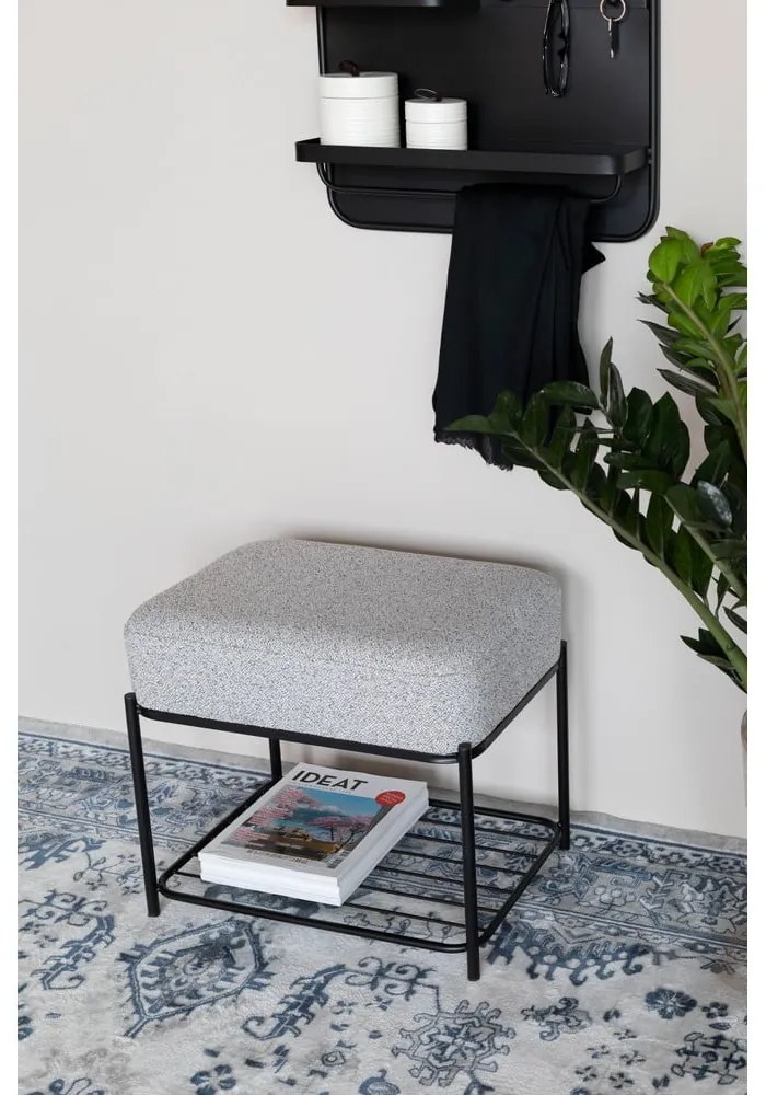 Taburet gri deschis Milou – White Label