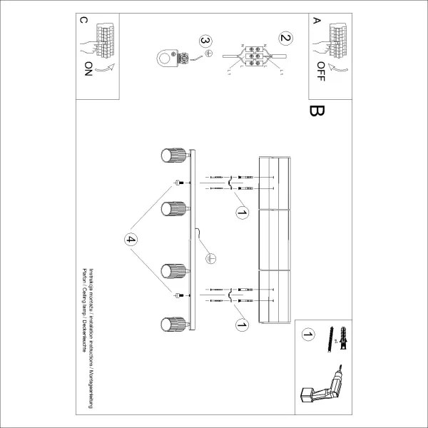 Brilagi - Lampă spot CRESTO 4x GU10/10W/230V, roz