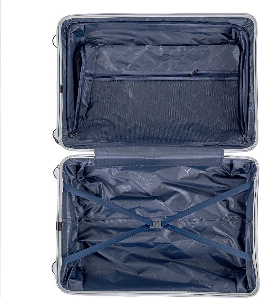 Valiză mare Travelux Voyager cu hardtop 50x78x30 cm gri