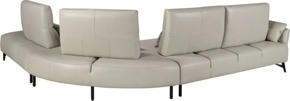 Coltar 5 locuri, Spatar Reglabil, Sezlong Dreapta, Cowhide sand