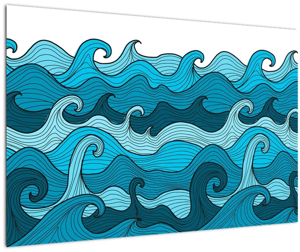 Tablou - Marea, abstracție (90x60 cm)