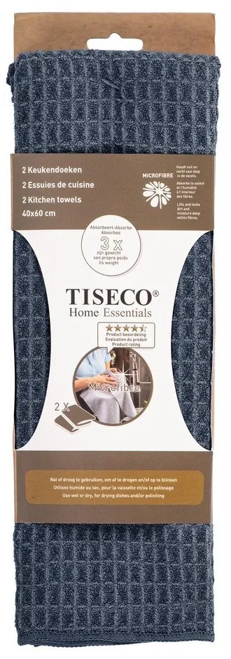 Prosoape de vase 2 buc. din microfibră 40x60 cm Waffle – Tiseco Home Studio