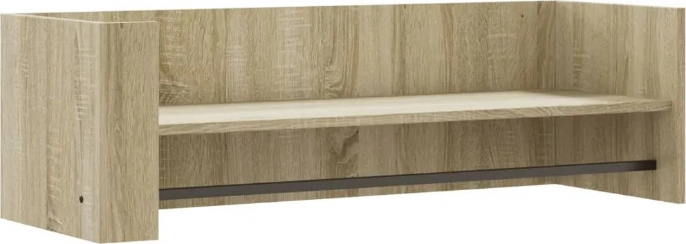 vidaXL Raft de perete, stejar sonoma, 100x35x30,5 cm, lemn prelucrat