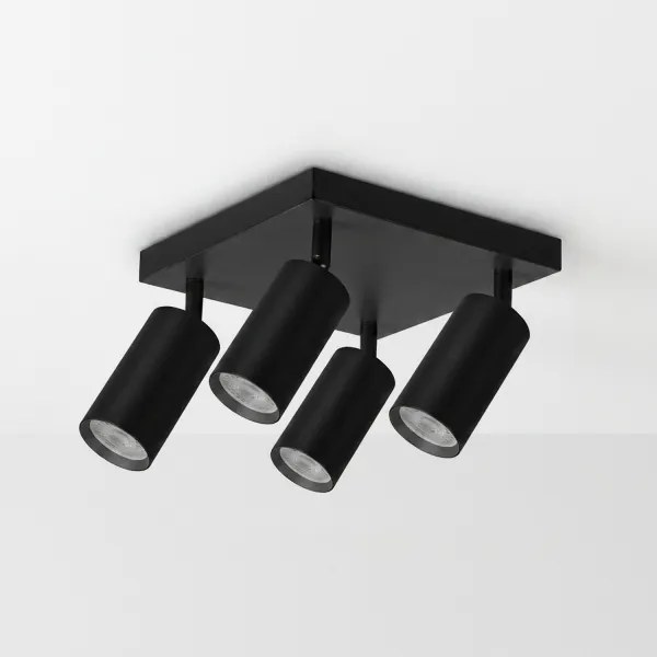 Brilagi - Spot LED RGBW dimabil SELE SQUARE 4xGU10/6,5W/230V negru