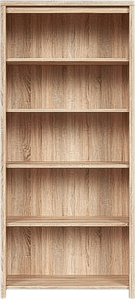 Biblioteca KASPIAN, stejar sonoma, PAL, 90x41x200 cm