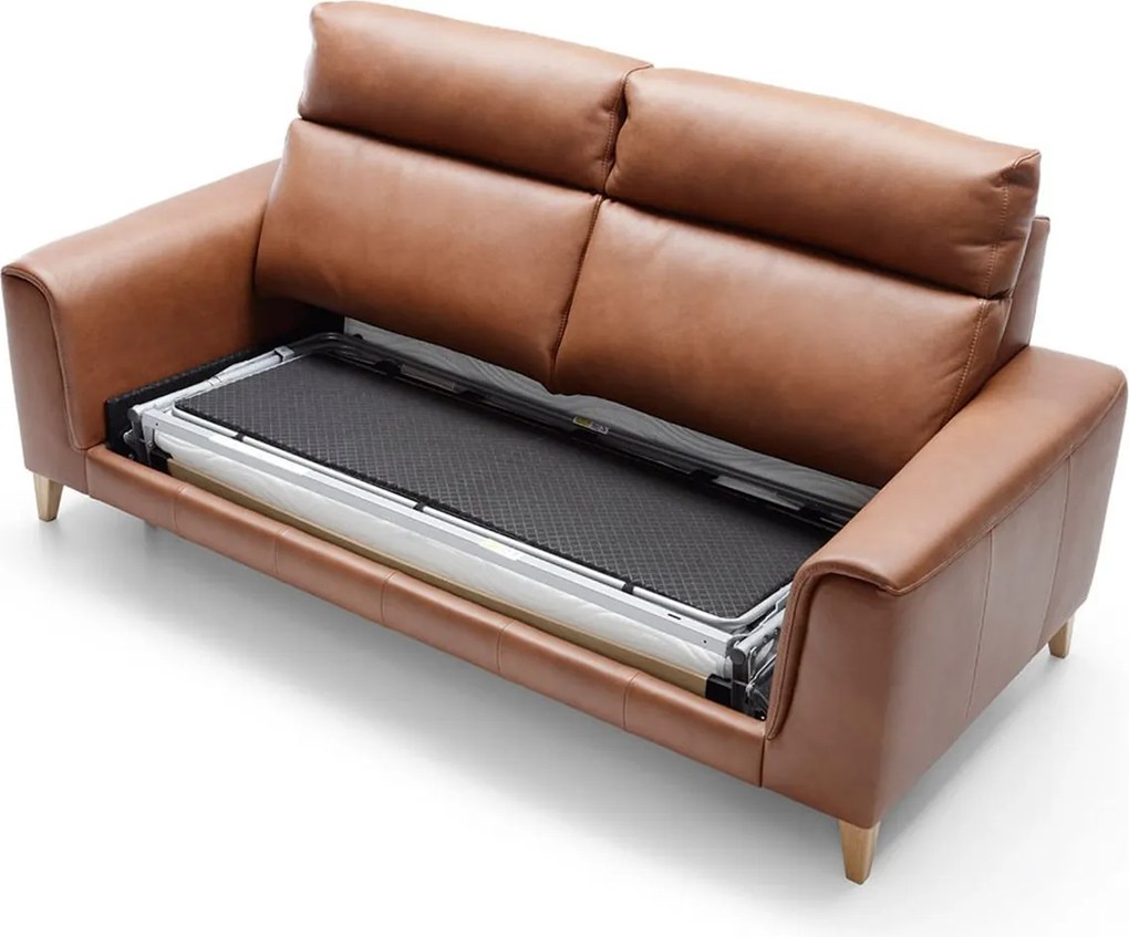 Canapea lemn masiv LEGATO, 203 × 103 × 101 cm
