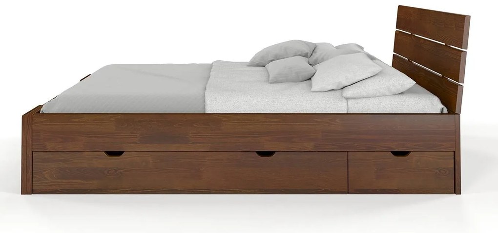 Pat matrimonial 160 cm Tosen High Drawers (pin). 800208