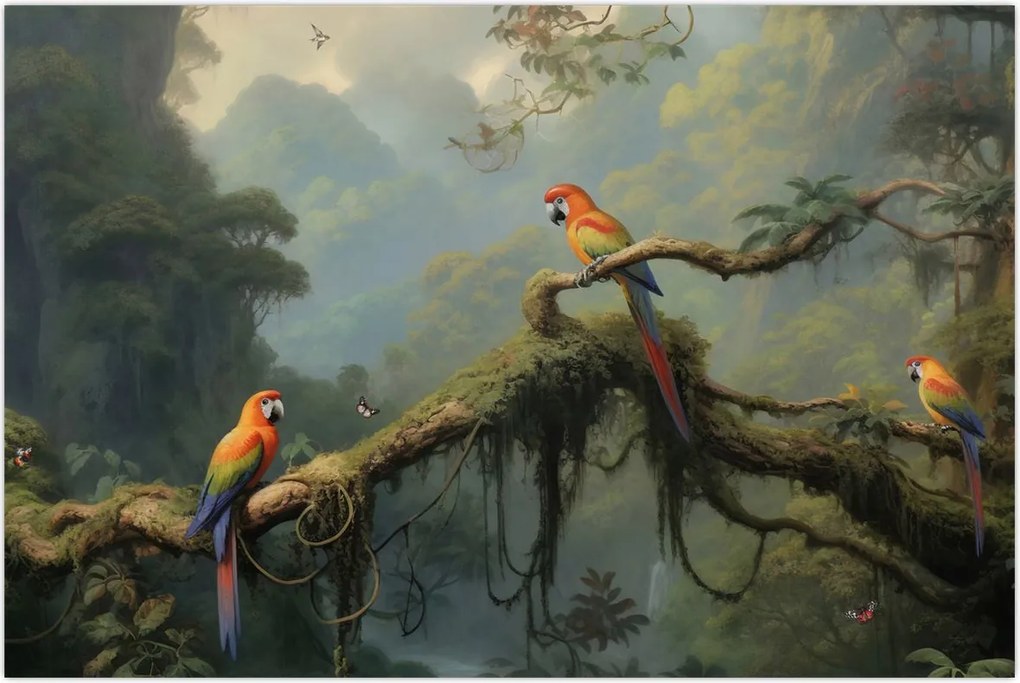 Tablou - Pădure tropicală (90x60 cm)