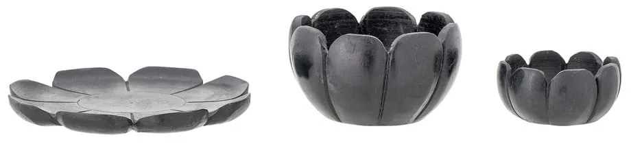 Sfeșnice pentru lumânări tip pastilă 3 buc. din piatră Reiko – Bloomingville