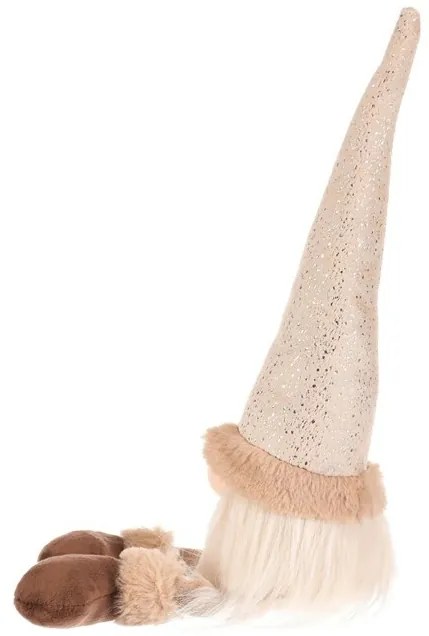 Decorațiuni de Crăciun Spiriduș cu picioareleatârnând, înălțime 40 cm, bej/maro, 40 cm