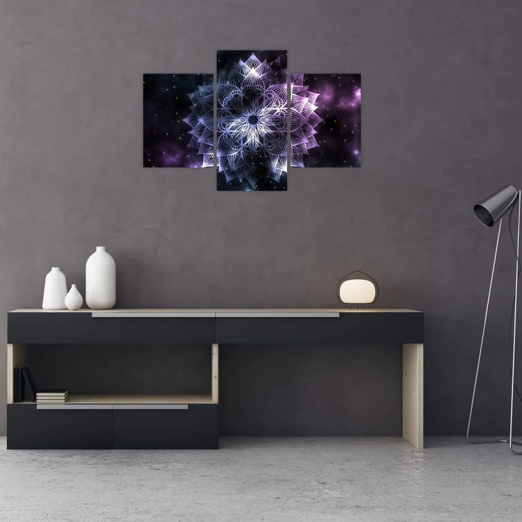 Tablou - Mandala Lotus în spațiu (90x60 cm)