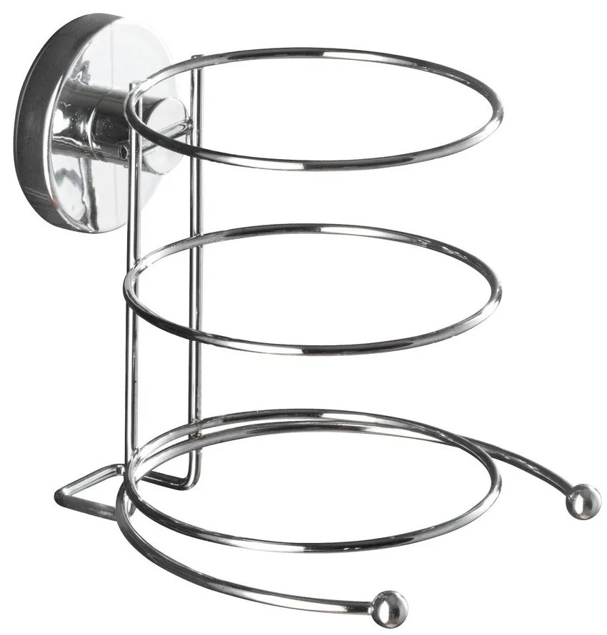 Suport pentru uscător de păr Wenko cu sistem de prindere Vacuum-Loc, până la 33 kg