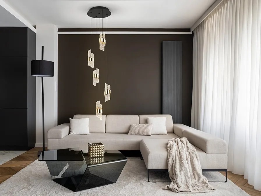 Lustra LED suspendata design elegant Iliada 5L