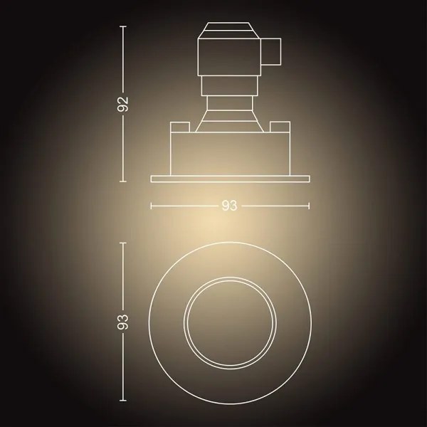 Philips - Set 3x LED lămpi baie dimabile 1xGU10/5W/230V IP44 + DO