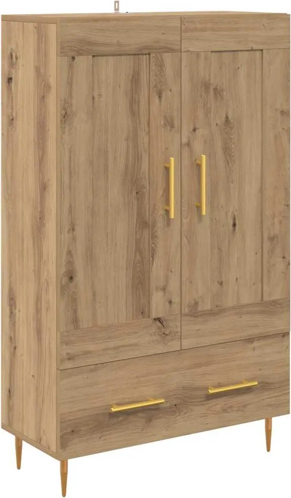 vidaXL Bufet Stejar Artizanal 69,5 x 31 x 115 cm Lemn compozit