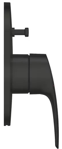 Baterie cada-dus incastrata Grohe Eurosmart negru mat fara corp ingropat