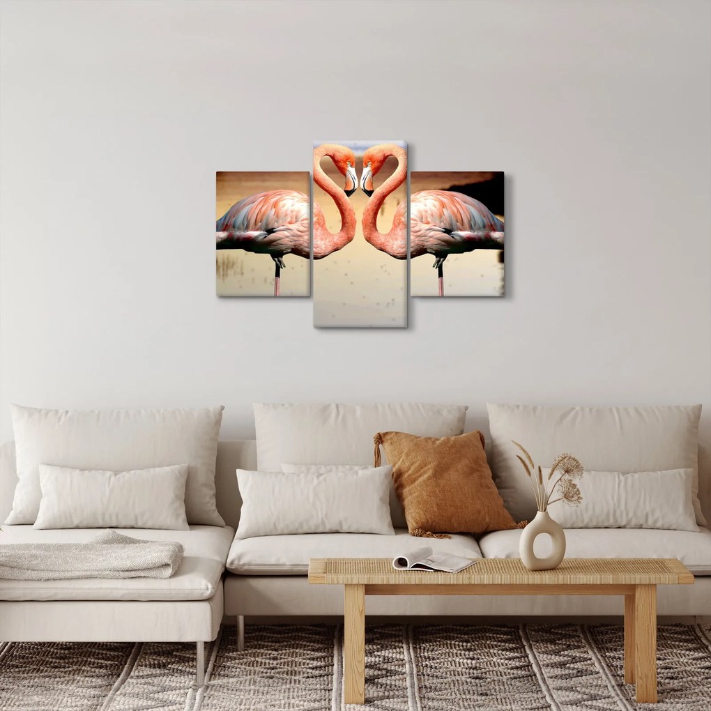 Tablou - doi flamemgo (90x60 cm)