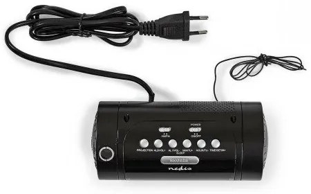 Nedis Ceas deșteptător digital cu radio șiproiecție Ecran LED de 0,9"