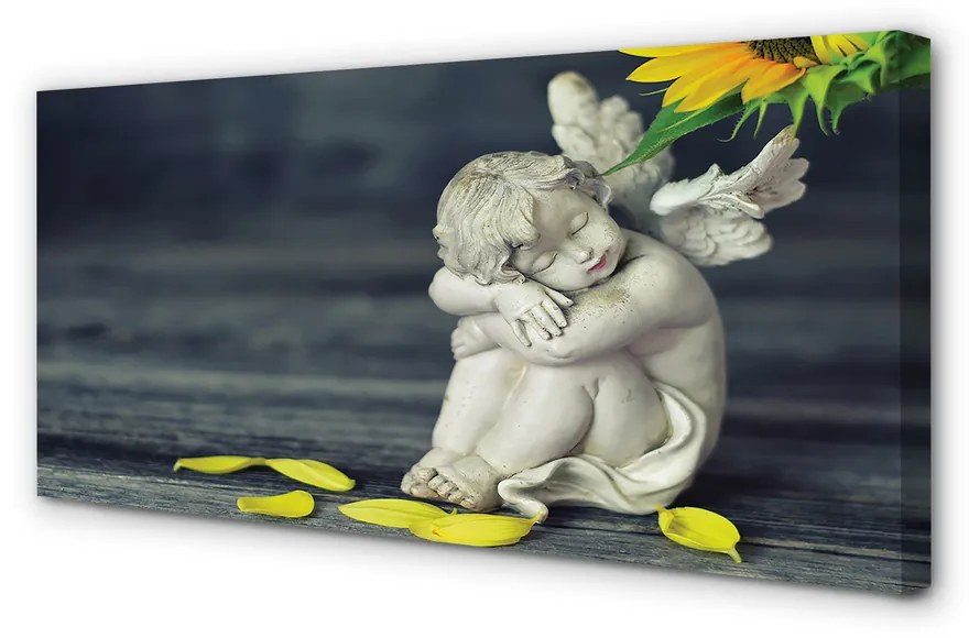 Tablouri canvas Adormit înger de floarea-soarelui