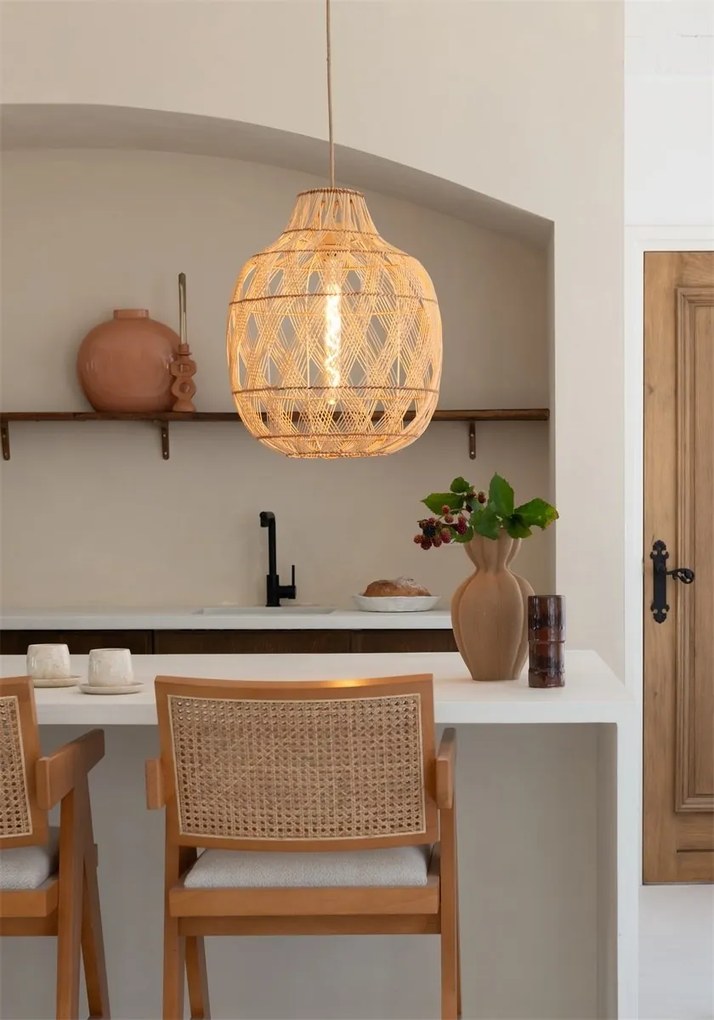 Lustra/Pendul Eco, Bambus, Mendoza natural, L