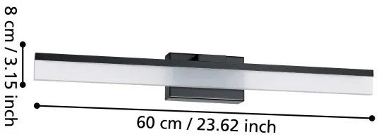 Aplică LED pentru baie Eglo 900845 PALMITAL LED/11W/230V IP44