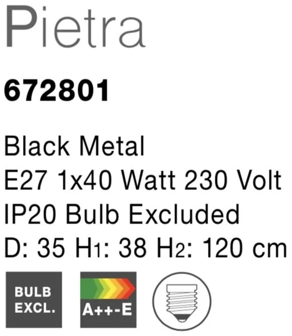 Lustra / Pendul design modern minimalist Pietra negru NVL-672801
