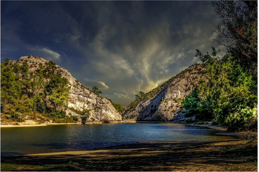 Tablou peisajului cu lac (90x60 cm)