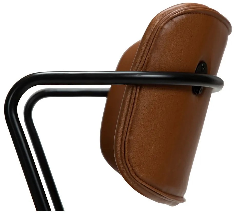 Scaun cu husă din piele artificială DAN-FORM Denmark Zed, maro