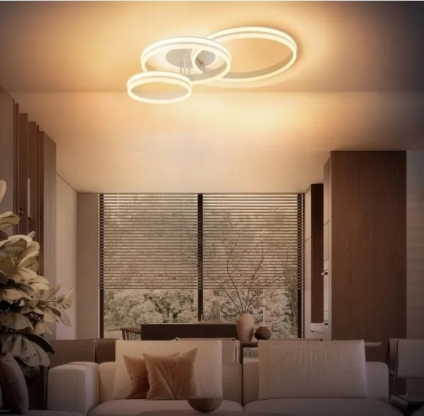 Globo 67260-72SA - Plafonieră LED dimabilă RUBIO LED/72W/230V 3000K 79,5x50 cm