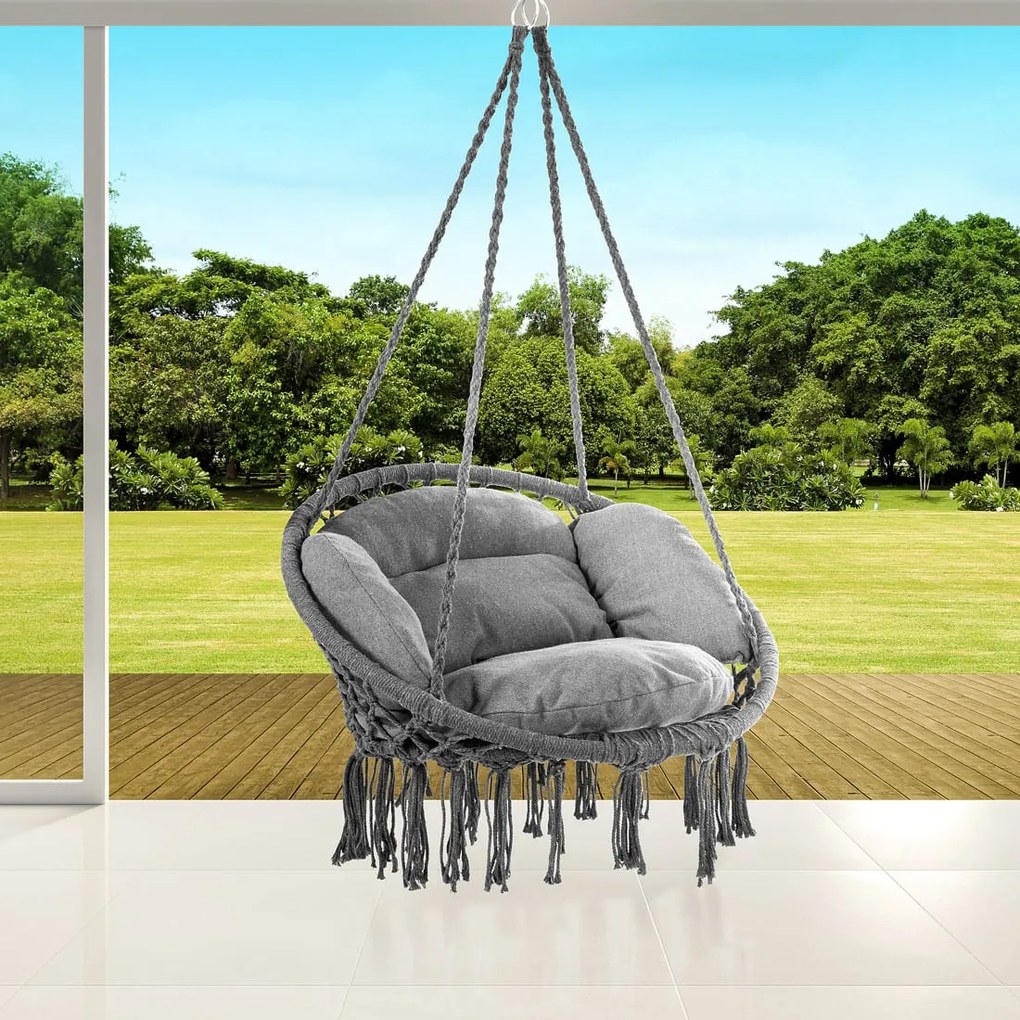 Deuba Scaun suspendat 80x60x140cm - antracit