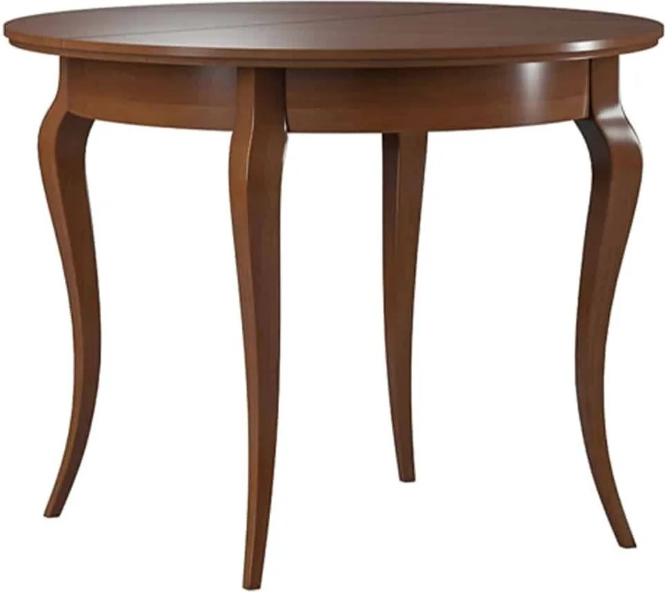 Masă lemn masiv Dining Nicola Extensibilă Ø95/295cm