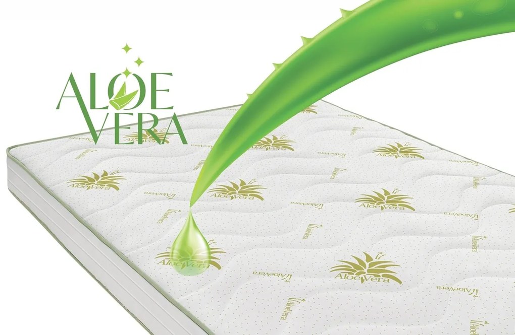 Saltea Super Ortopedica Aloe Vera Essential 100x200x19 cm