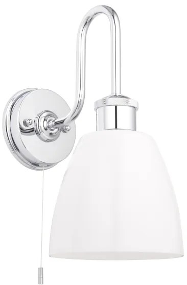 Endon 95506 -Aplica de perete pentru baie PIPER 1xE27/10W/230V IP44 crom lucios