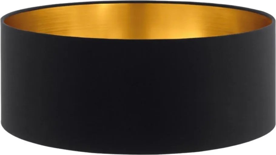 Abajur de rezervă pentru corp de iluminat Eglo 32481 TUNJA E27 d. 30 cm negru/cupru