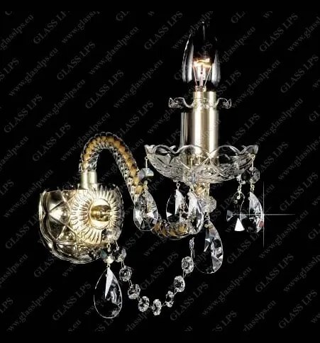 Aplica cristal Bohemia design LUX, N21 009/ 01/1-A; SILVER, lip.