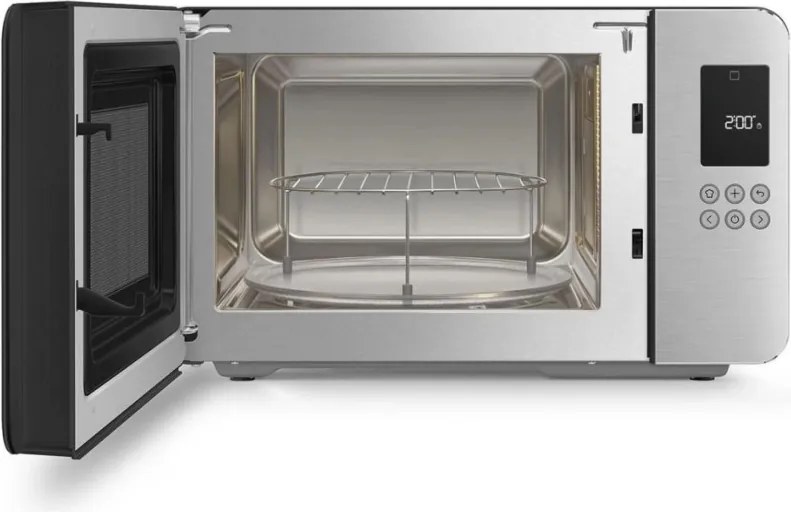 Cuptor cu microunde si gratar 4in1 SMEG Collezione MOC01BLMEU, 1900 W, 29 l, 18 programe, Inchidere lina, Semnal sonor, Ecran LCD, Negru mat
