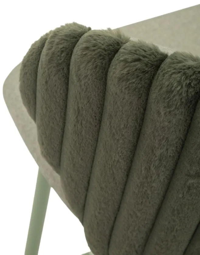 Mauro Ferretti Scaun De Bar Alaska -B- Verde Set 2 Bucăți Cm 55X58X106 (Înălțime Șezut Cm 77) | Aosom Romania