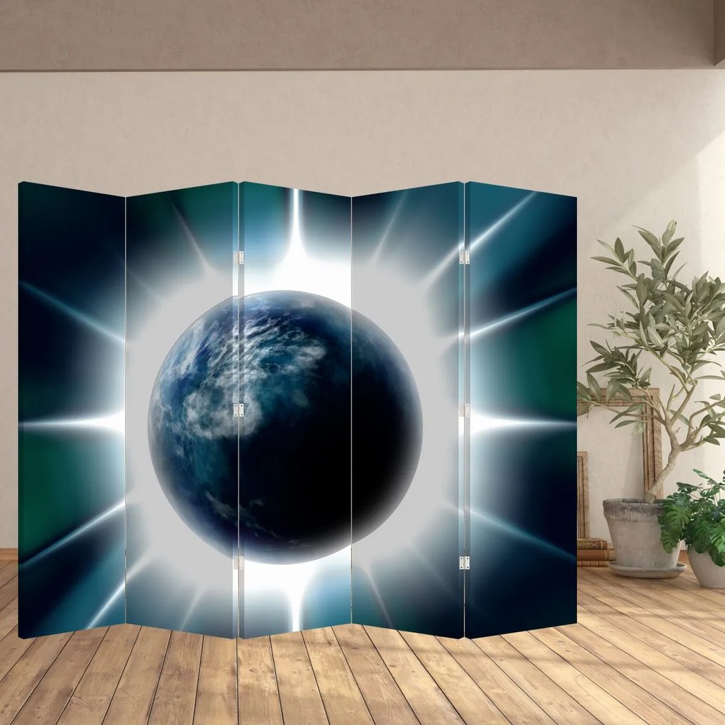 Paravan - Planeta iluminată (210x170 cm)