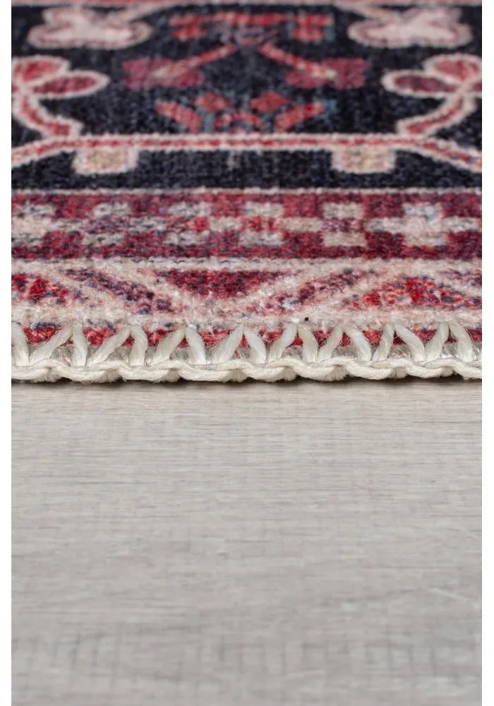 Covor burgundy lavabil din amestec de fibre reciclate 160x230 cm Windsor – Flair Rugs