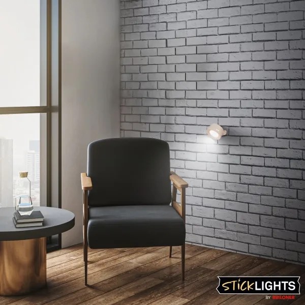 Briloner 3896011 - Lampă de perete LED dimabilă, reîncărcabilă, LED/1,6W/5V, 1500 mAh, bej