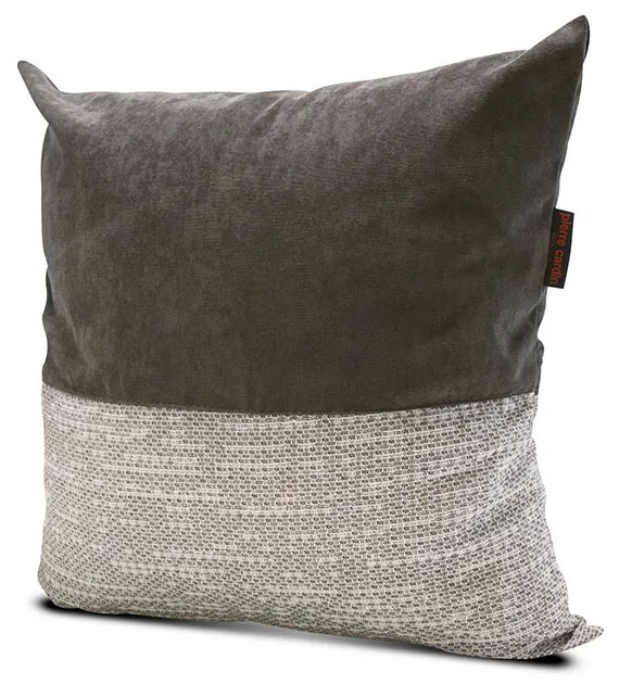 Fata de perna decorativa Sauvage, 45x45 cm, 70% bumbac, cu fermoar, antracit/alb