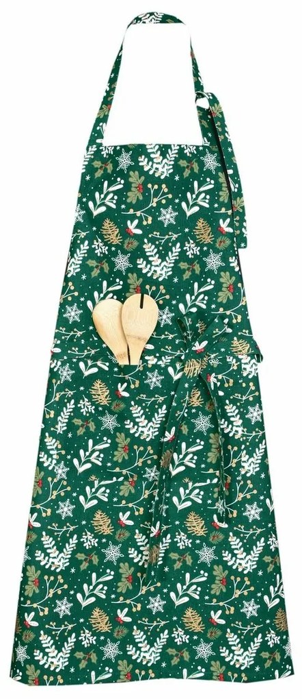 Șorț de bucătărie Crăciun verde, 70 x 90 cm
